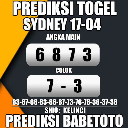 Prediksi SYDNEY 17 April 2024