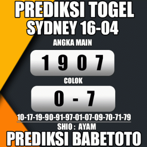 Prediksi SYDNEY 16 April 2024