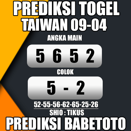 Prediksi TAIWAN 09 April 2024