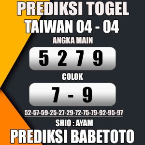 Prediksi TAIWAN 04 April 2024