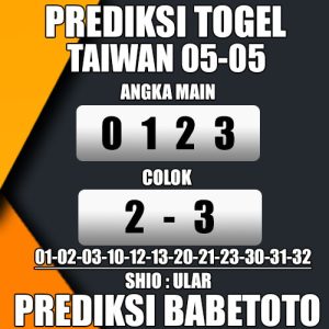 Prediksi TAIWAN 05 Mei 2024