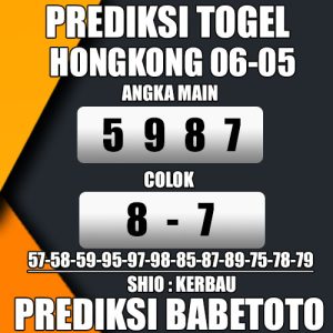 Prediksi HONGKONG 06 Mei 2024