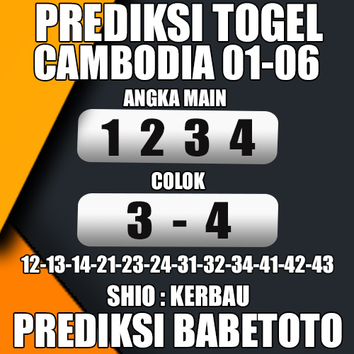 Prediksi Cambodia 01 Juni 2024