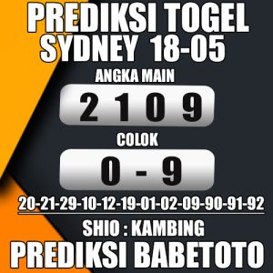 Prediksi SYDNEY 17 Mei 2024