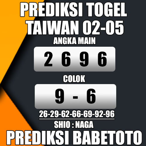 Prediksi TAIWAN 02 Mei 2024