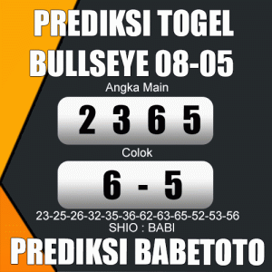 Prediksi BULLSEYE 08 Mei 2024