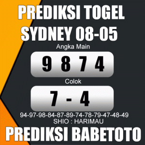 Prediksi SYDNEY 08 Mei 2024