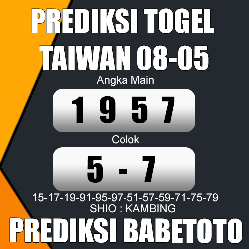 Prediksi TAIWAN 08 Mei 2024