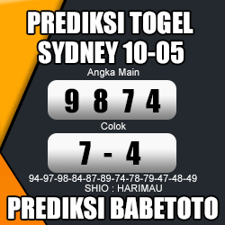 Prediksi SYDNEY 10 Mei 2024