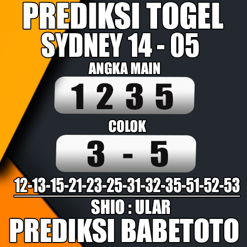 Prediksi SYDNEY 14 Mei 2024