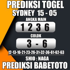 Prediksi SYDNEY 15 Mei 2024