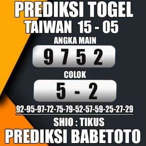 Prediksi TAIWAN 15 Mei 2024