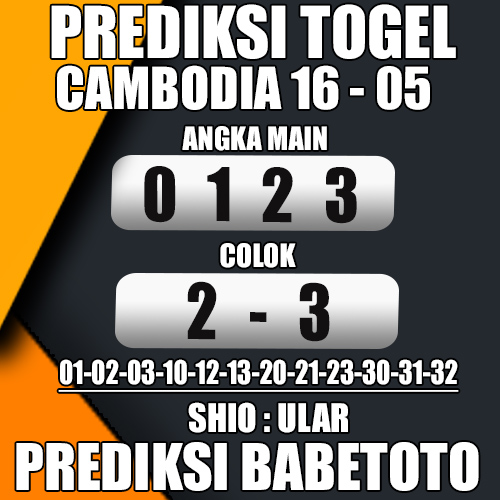 Prediksi Cambodia 16 Mei 2024