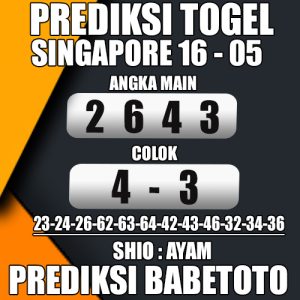 Prediksi SINGAPORE 16 Mei 2024