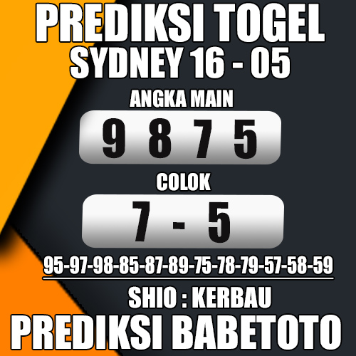 Prediksi SYDNEY 16 Mei 2024