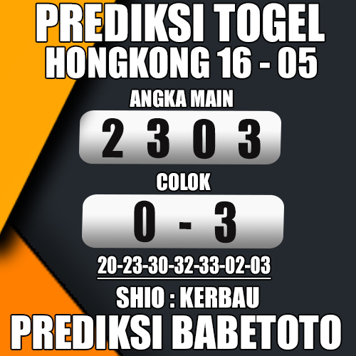 Prediksi HONGKONG 16 Mei 2024