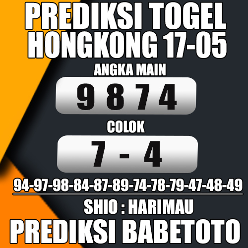 Prediksi HONGKONG 17 Mei 2024