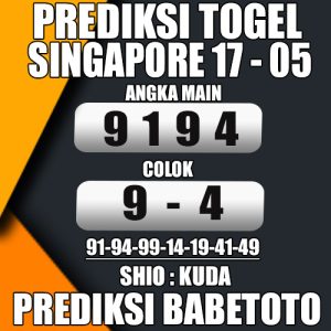 Prediksi SINGAPORE 17 Mei 2024