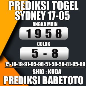 PREDIKSI SYDNEY 15 MEI 2024 BABETOTO – Prediksi Togel Afganistan khusus untuk Anda pecinta racikan angka dari BABETOTO