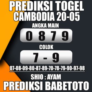 Prediksi Cambodia 20 Mei 2024