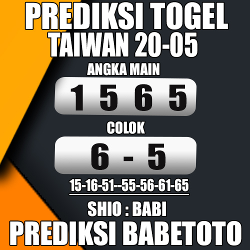 Prediksi TAIWAN 20 Mei 2024