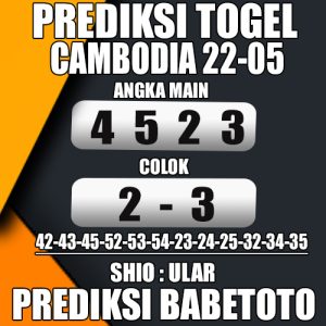 Prediksi Cambodia 22 Mei 2024