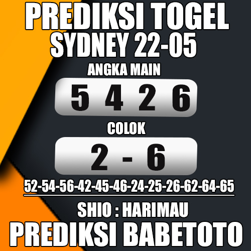 Prediksi SYDNEY 22 Mei 2024