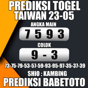 Prediksi TAIWAN 23 Mei 2024