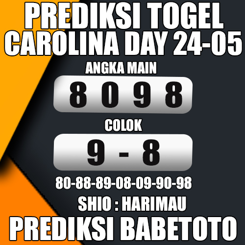 Prediksi CAROLINA DAY 24 Mei 2024