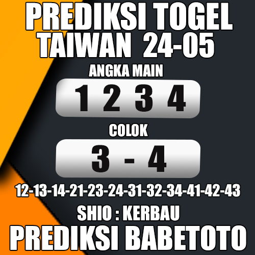 Prediksi TAIWAN 24 Mei 2024