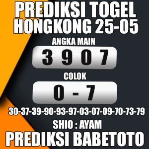 Prediksi HONGKONG 25 Mei 2024