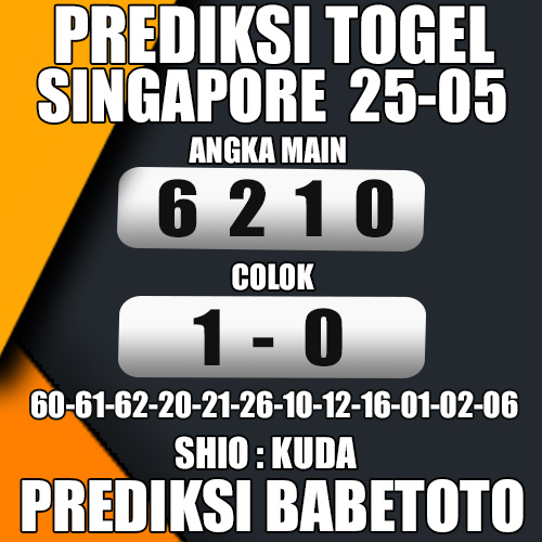 Prediksi SINGAPORE 25 Mei 2024