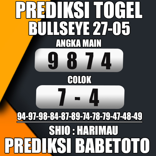 Prediksi BULLSEYE 27 Mei 2024