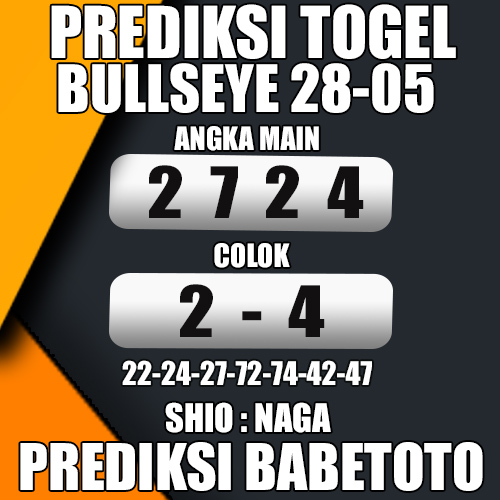 Prediksi BULLSEYE 28 Mei 2024