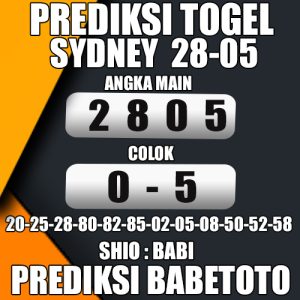 Prediksi SYDNEY 28 Mei 2024