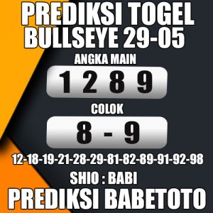 Prediksi BULLSEYE 29 Mei 2024