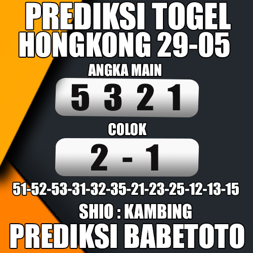 Prediksi HONGKONG 29 Mei 2024