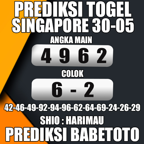 Prediksi SINGAPORE 30 Mei 2024