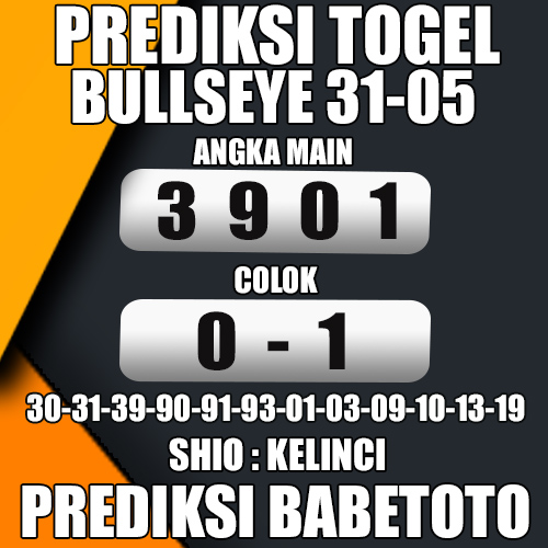 Prediksi BULLSEYE 31 Mei 2024