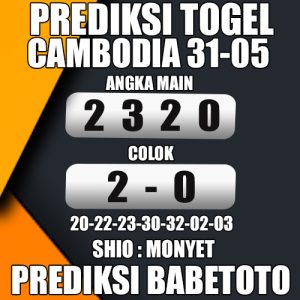 Prediksi Cambodia 31 Mei 2024