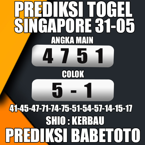 Prediksi SINGAPORE 31 Mei 2024