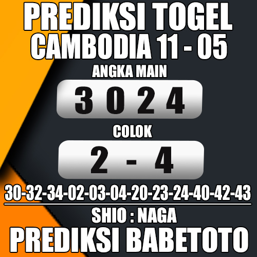 Prediksi Cambodia 11 Mei 2024