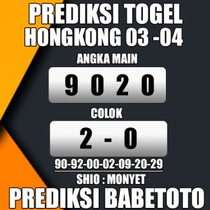 Prediksi HONGKONG 03 Mei 2024