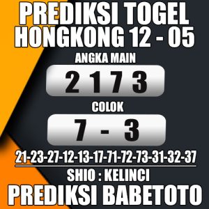 Prediksi HONGKONG 12 Mei 2024