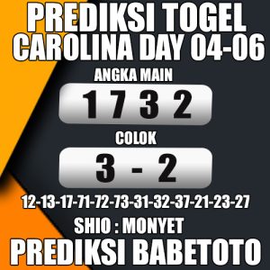 Prediksi CAROLINA DAY 04 Juni 2024