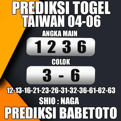 Prediksi TAIWAN 04 Juni 2024