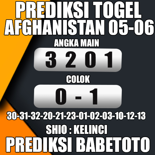 Prediksi AFGHANISTAN 05 Juni 2024