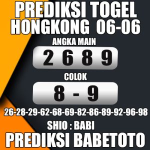 Prediksi HONGKONG 06 Juni 2024