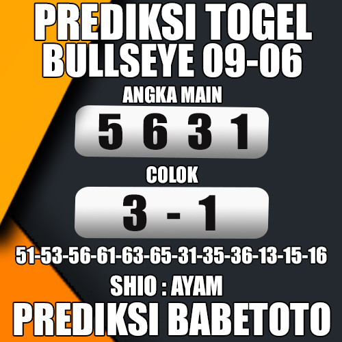 Prediksi BULLSEYE 09 Juni 2024