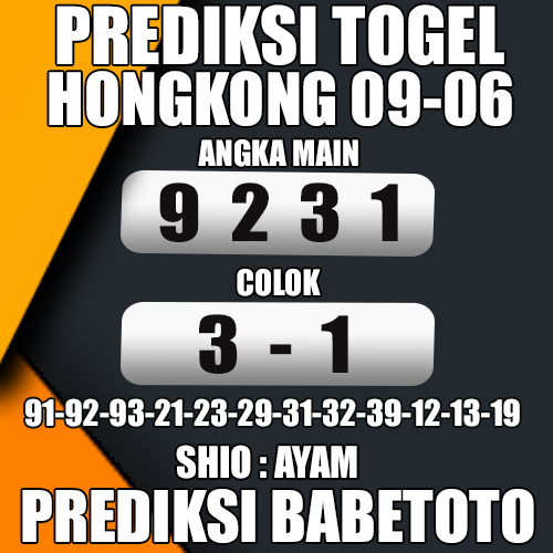 Prediksi HONGKONG 09 Juni 2024